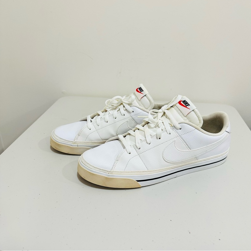 Mens Nike Court Legacy White Athletic Shoe Sneaker W/Black Stripe Size 13‎ - Picture 3 of 11